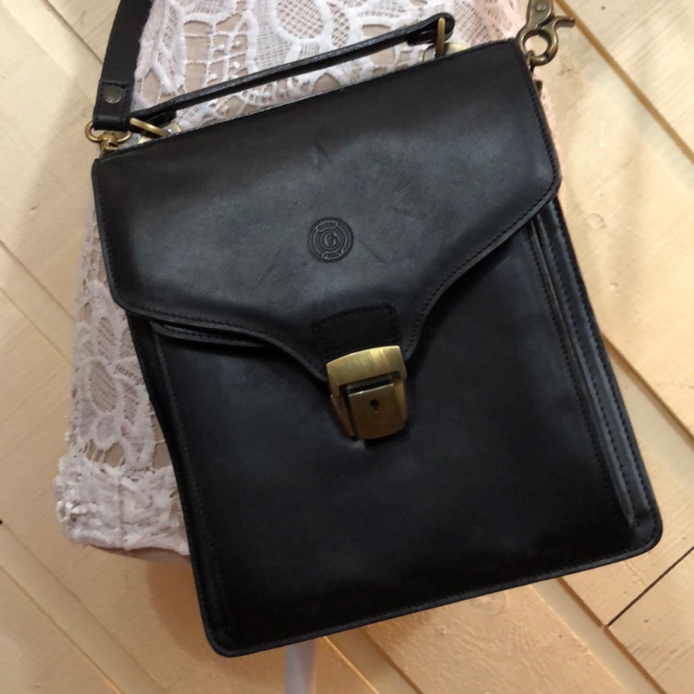 Giudi Italian Leather Crossbody Messenger Bag